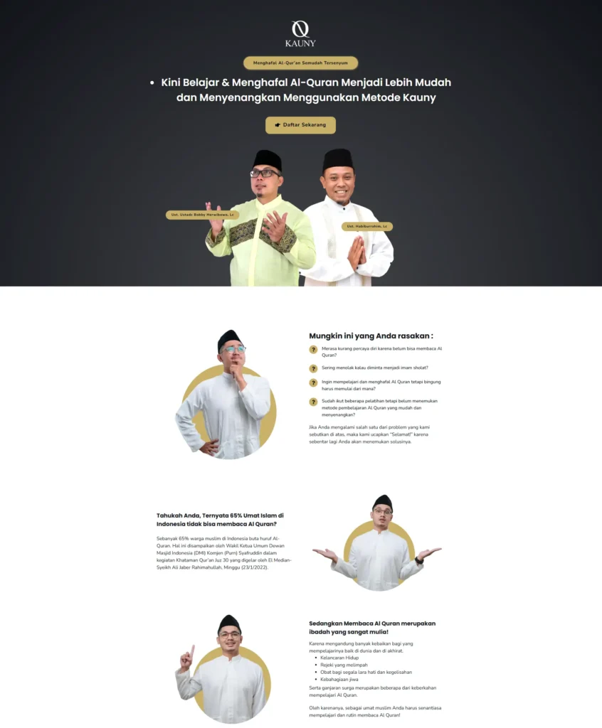 jenis website landing page