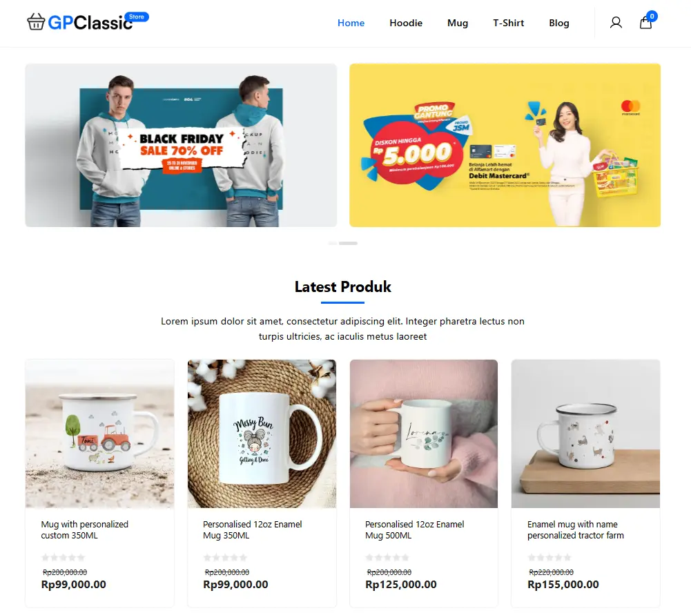 jenis website toko online